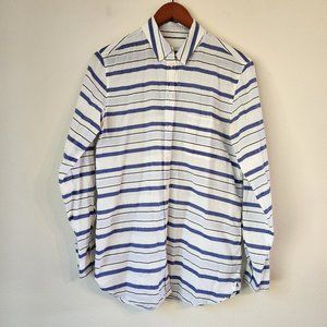 Equipment, Women's Button-Down Shirt, M, Striped Print, 100% Cotton, Academia.